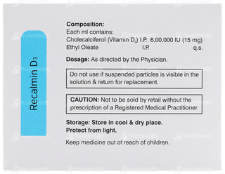 Recalmin D3 Injection 1ml